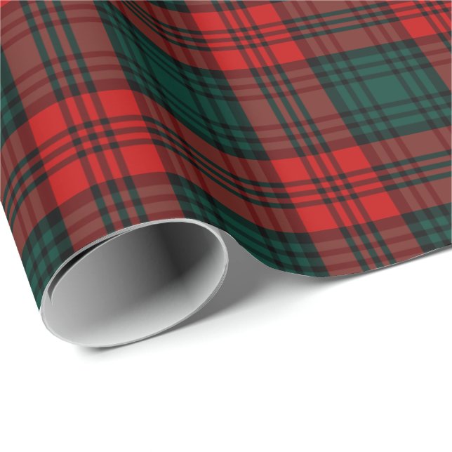 Kerr Klan Tartan Presentpapper (Rullad Hörn)