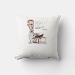 Kerr/London James Joyce & Engelska är tortyr Citat Kudde