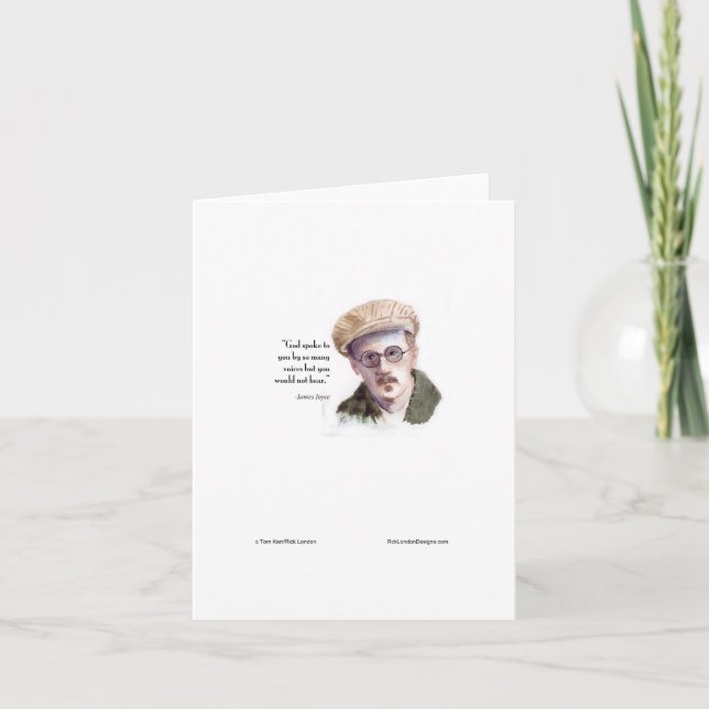 Kerr/London James Joyce & "God Spoke" Citat Kort (Framsida)