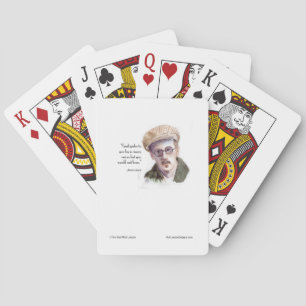 Kerr/London James Joyce & "Gud talade" Citat Casinokort