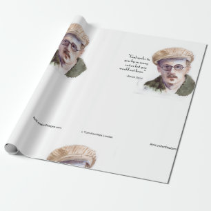 Kerr/London James Joyce & "Gud talade" Citat Presentpapper