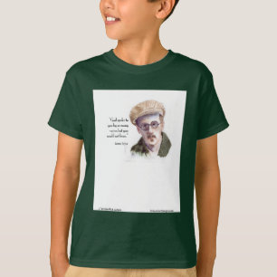 Kerr/London James Joyce & "Gud talade" Citat T Shirt
