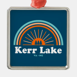 Kerr Sjö Virginia North Carolina Rainbow Julgransprydnad Metall