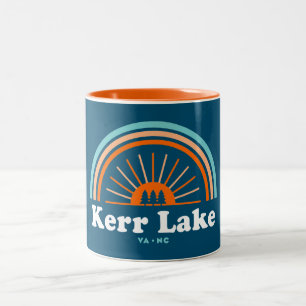 Kerr Sjö Virginia North Carolina Rainbow Två-Tonad Mugg