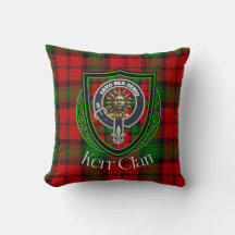 Kerr skotsk klan tartan och vapensköld