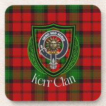 Kerr skotsk klan tartan och vapensköld