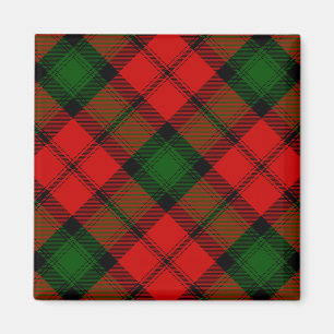 Kerr tartan Red grönt plaid Magnet