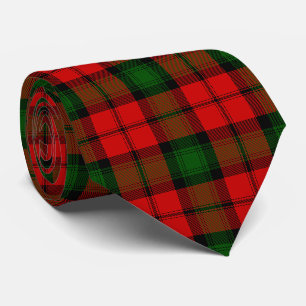 Kerr tartan Red grönt plaid Slips