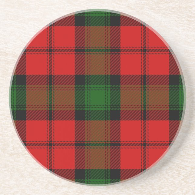 Kerr tartan Red grönt plaid Underlägg (Framsidan)