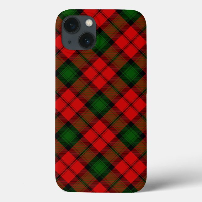 Kerr tartan röd grön rutig (Baksida)