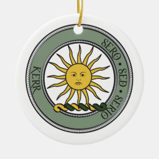 Kerr vapensköldprydnad julgransprydnad keramik