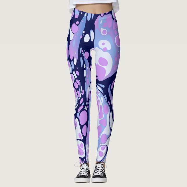 Kerra - flytande, modern design leggings (Framsida)