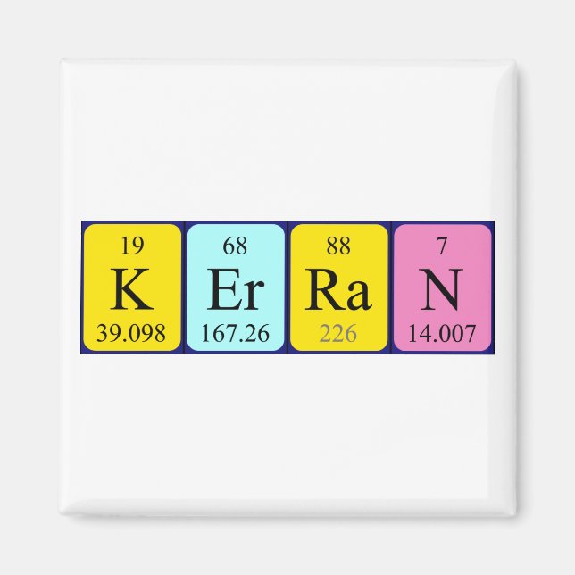Kerran Periodisk magnet bord namn (Framsidan)