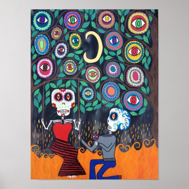 Kerri Ambrosino Art Poster Day of the dead (Framsidan)
