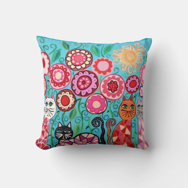 Kerri Ambrosino kudder den röda solen för Kudde (Framsida)