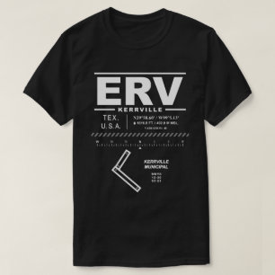 Kerrville Municipal Airport ERV USAA T Shirt
