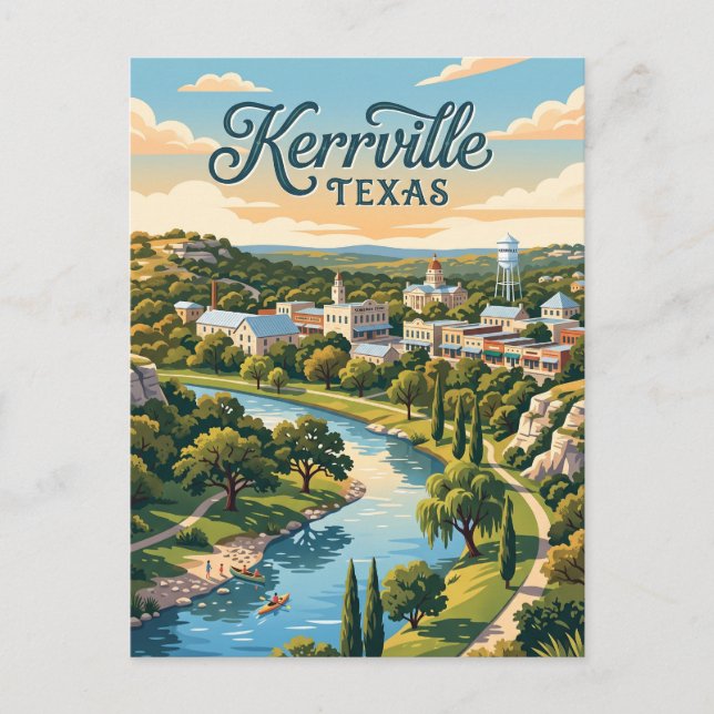Kerrville, Texas Vykort (Framsida)