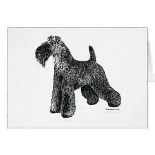 Kerry blåttTerrier Hälsningskort