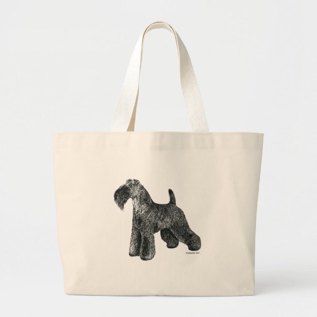Kerry blåttTerrier Jumbo Tygkasse (Framsidan)
