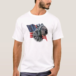 Kerry Blue Terrier Flagga T-shirt