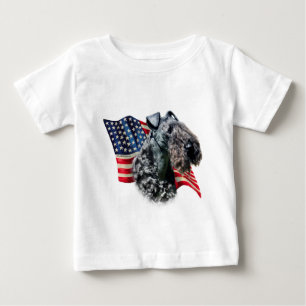 Kerry Blue Terrier Flagga Tee