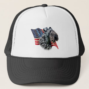 Kerry Blue Terrier Flagga Truckerkeps