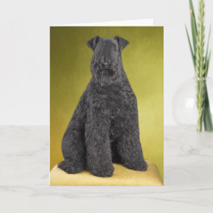 Kerry Blue Terrier-hälsningskort Kort