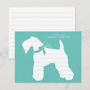 Kerry Blue Terrier Hund Puppy Tack Kort