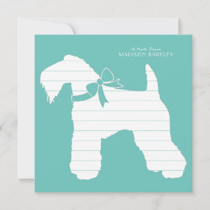 Kerry Blue Terrier Hund Puppy Tack Kort