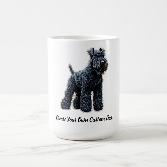 Kerry Blue Terrier Hund Skapa din egen anpassade t Kaffemugg (Center)