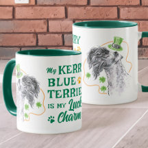 Kerry Blue Terrier Lucky Charm Irish Hund älskare
