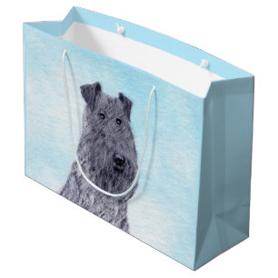 Kerry Blue Terrier Painting Cute Original Hund Art