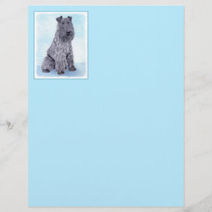 Kerry Blue Terrier Painting Cute Original Hund Art