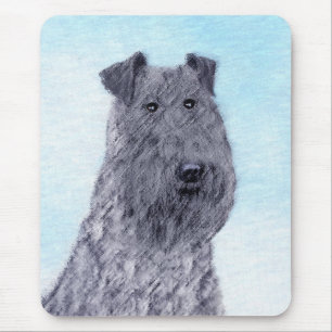 Kerry Blue Terrier Painting Cute Original Hund Art Musmatta