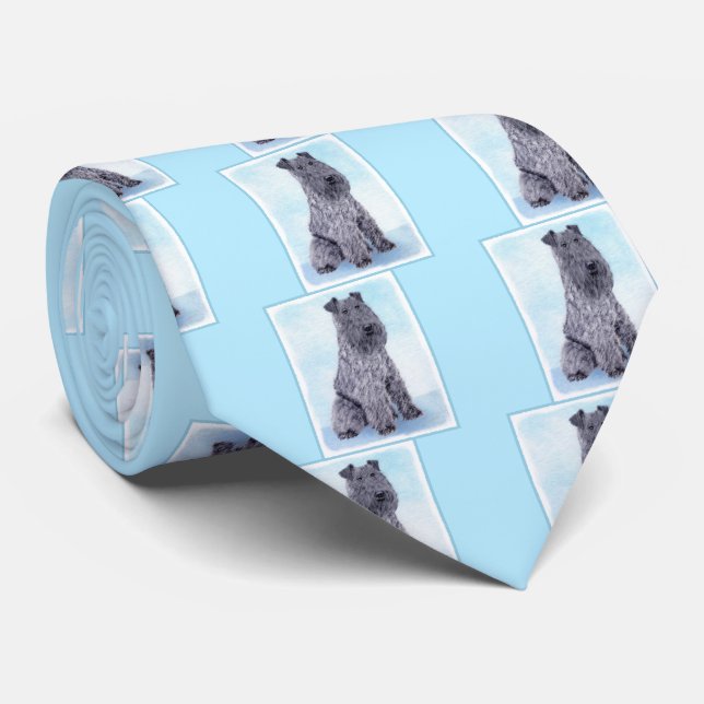 Kerry Blue Terrier Painting Cute Original Hund Art Slips (Rullad)