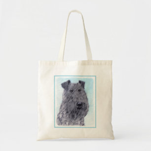 Kerry Blue Terrier Painting Cute Original Hund Art Tygkasse