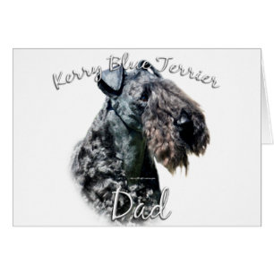 Kerry Blue Terrier Pappa 2 Hälsningskort
