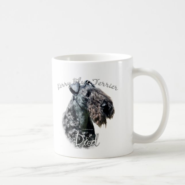 Kerry Blue Terrier Pappa 2 Kaffemugg (Höger)