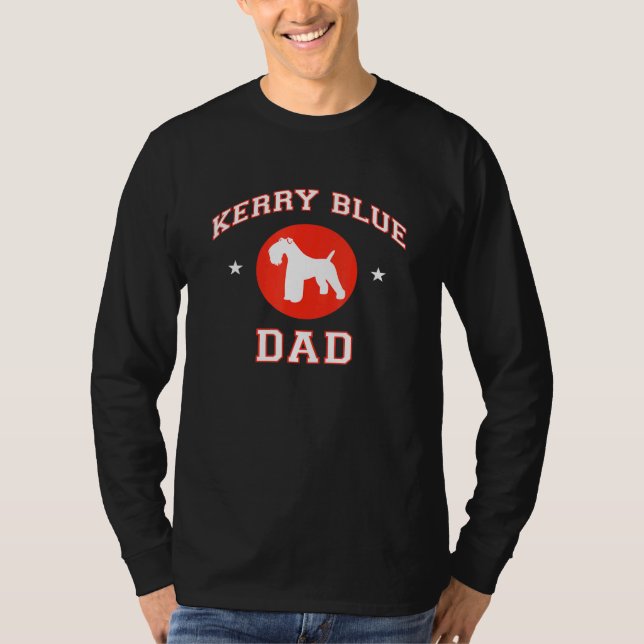Kerry Blue Terrier Pappa T Shirt (Framsida)