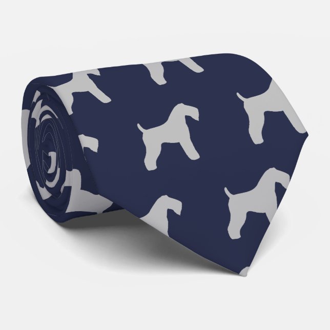 Kerry Blue Terrier Silhouettes Mönster Slips (Rullad)
