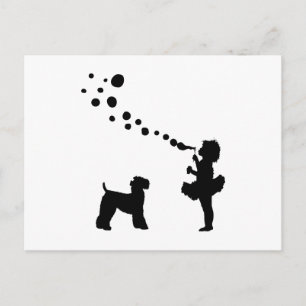 Kerry Blue Terrier Vykort