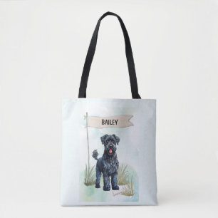 Kerry Blue Terrier Watercolor Personlig Tygkasse
