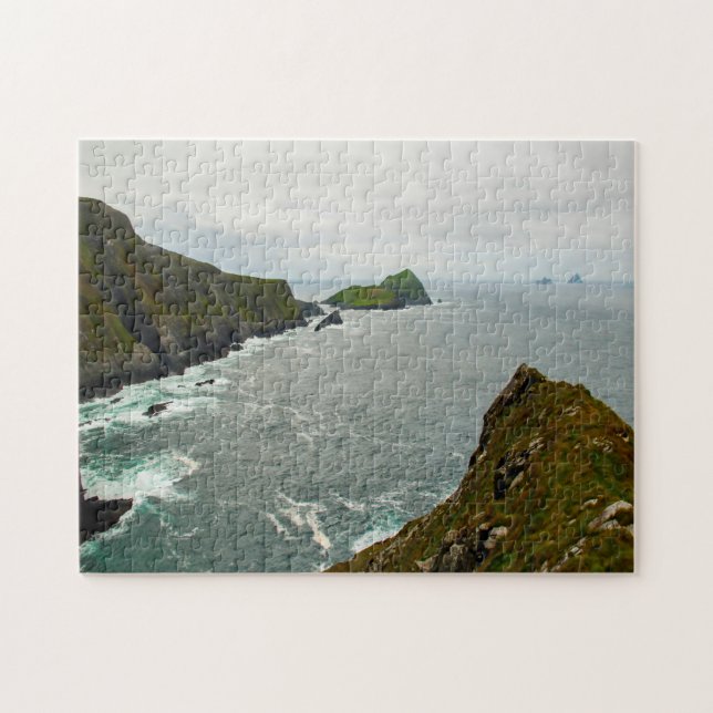 Kerry Cliffs Portmagee Kerry Irland. Pussel (Horisontell)