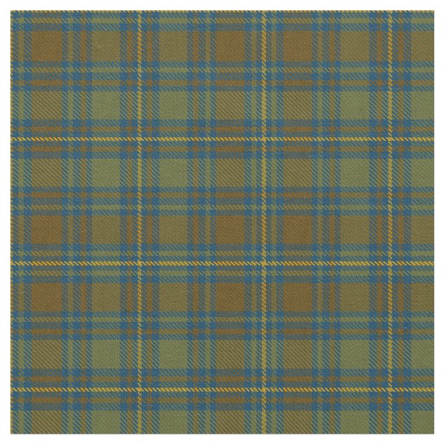 Kerry County Irish Tartan Fabric Tyg (Närbild)