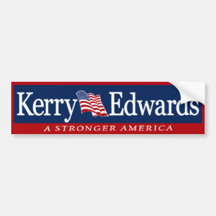 Kerry Edwards '04 John Kerry 2004 Bildekal