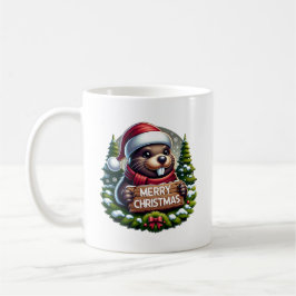 Kerst Bever Kaffemugg