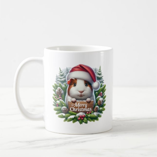 Kerst Cavia Kaffemugg (Vänster)