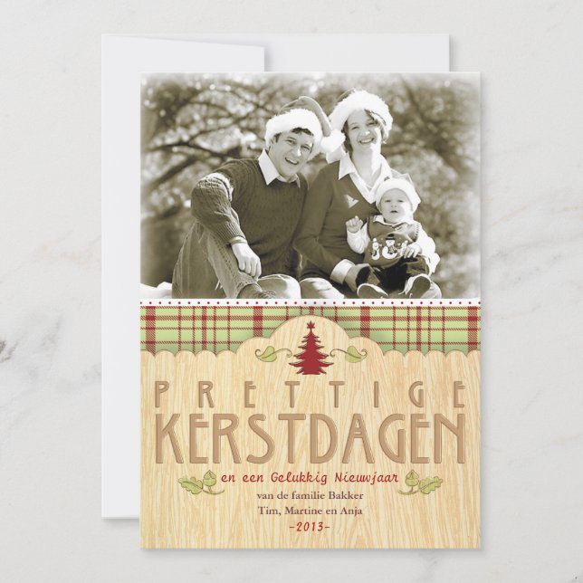Kerst foto wenskaart (Framsida)