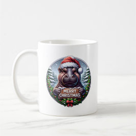 Kerst Nijlpaard Kaffemugg