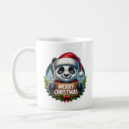Kerst Panda Kaffemugg